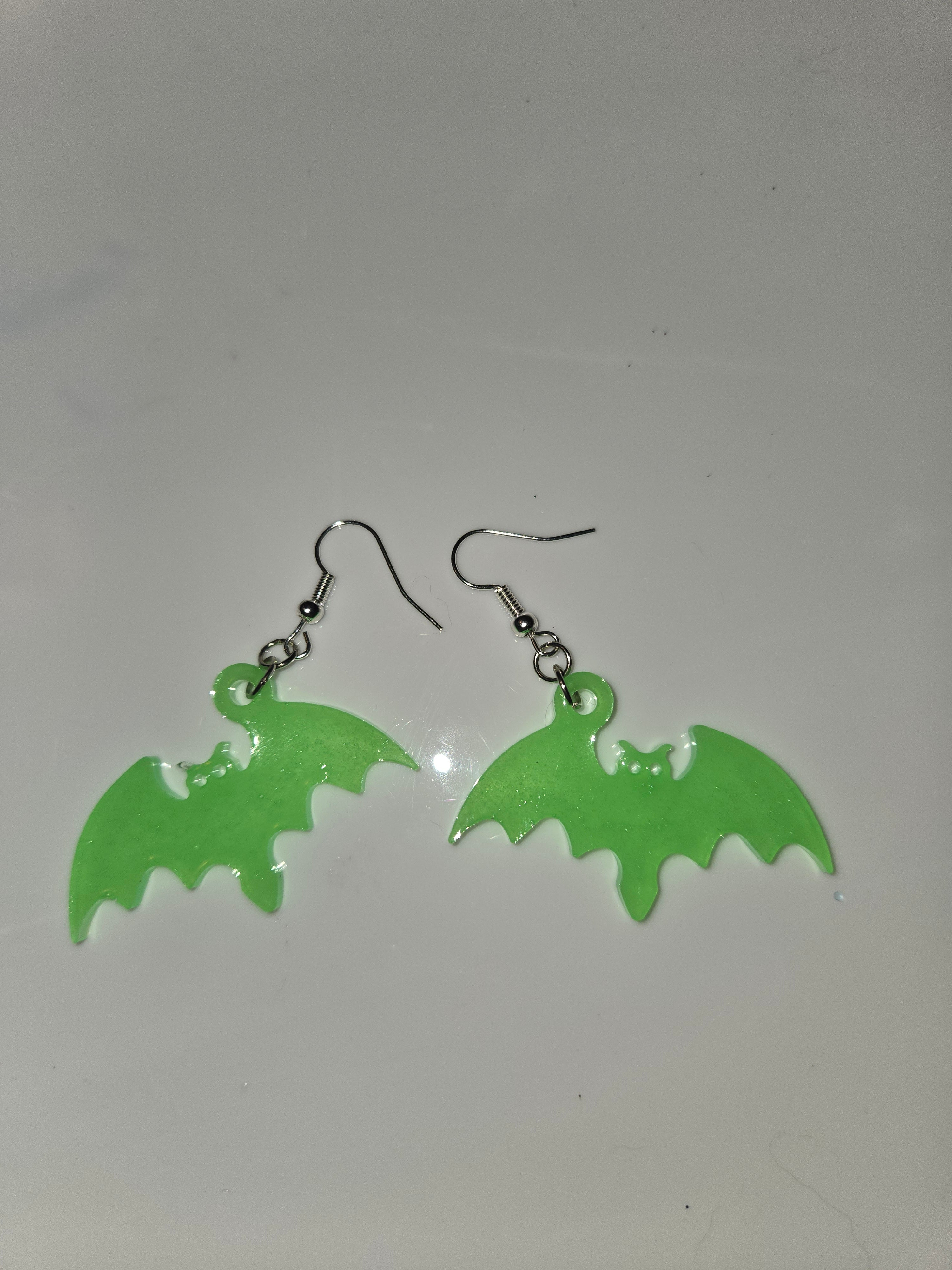 Glowing Bat Earrings