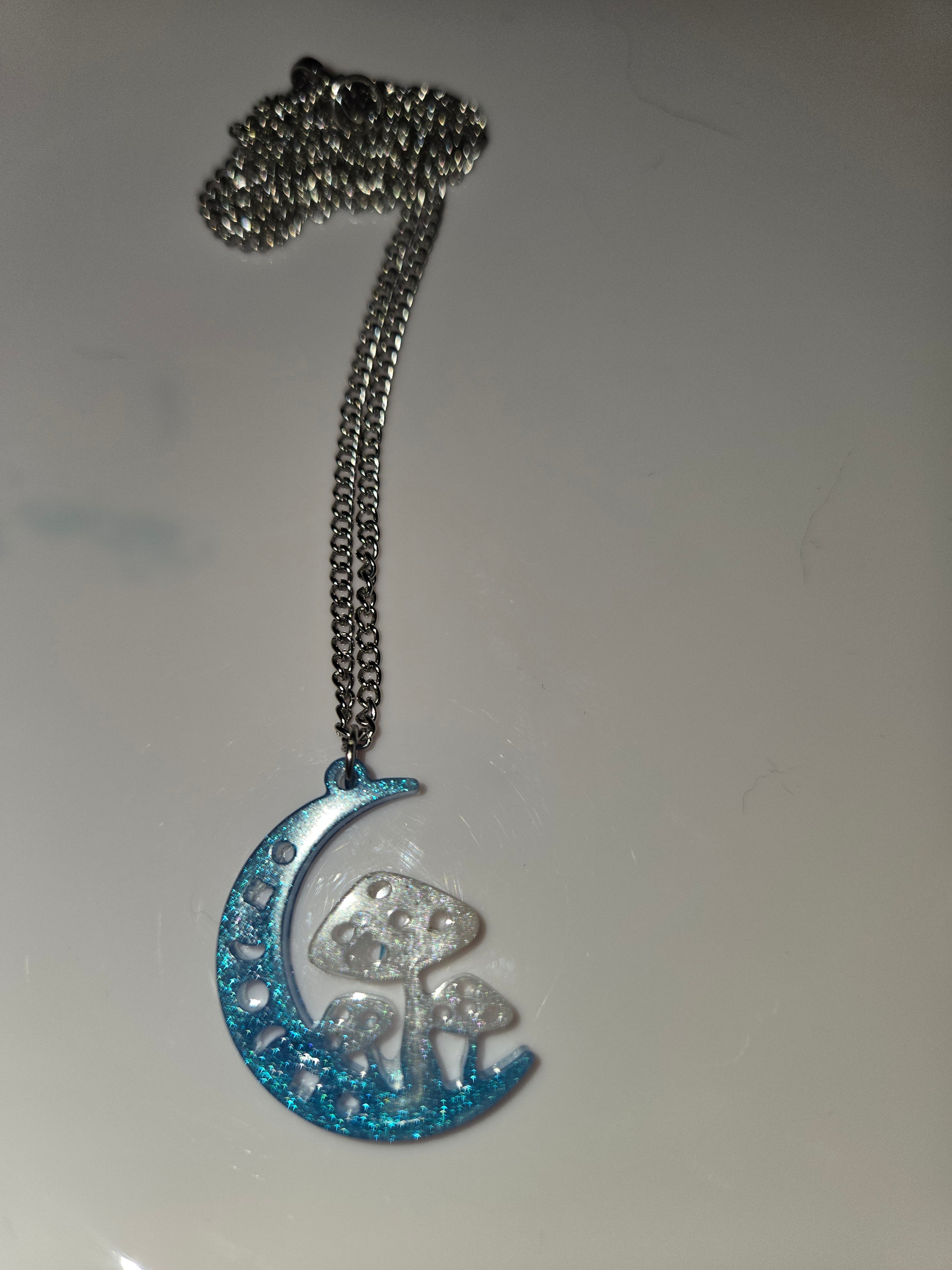 Moon & Mushrooms Necklace