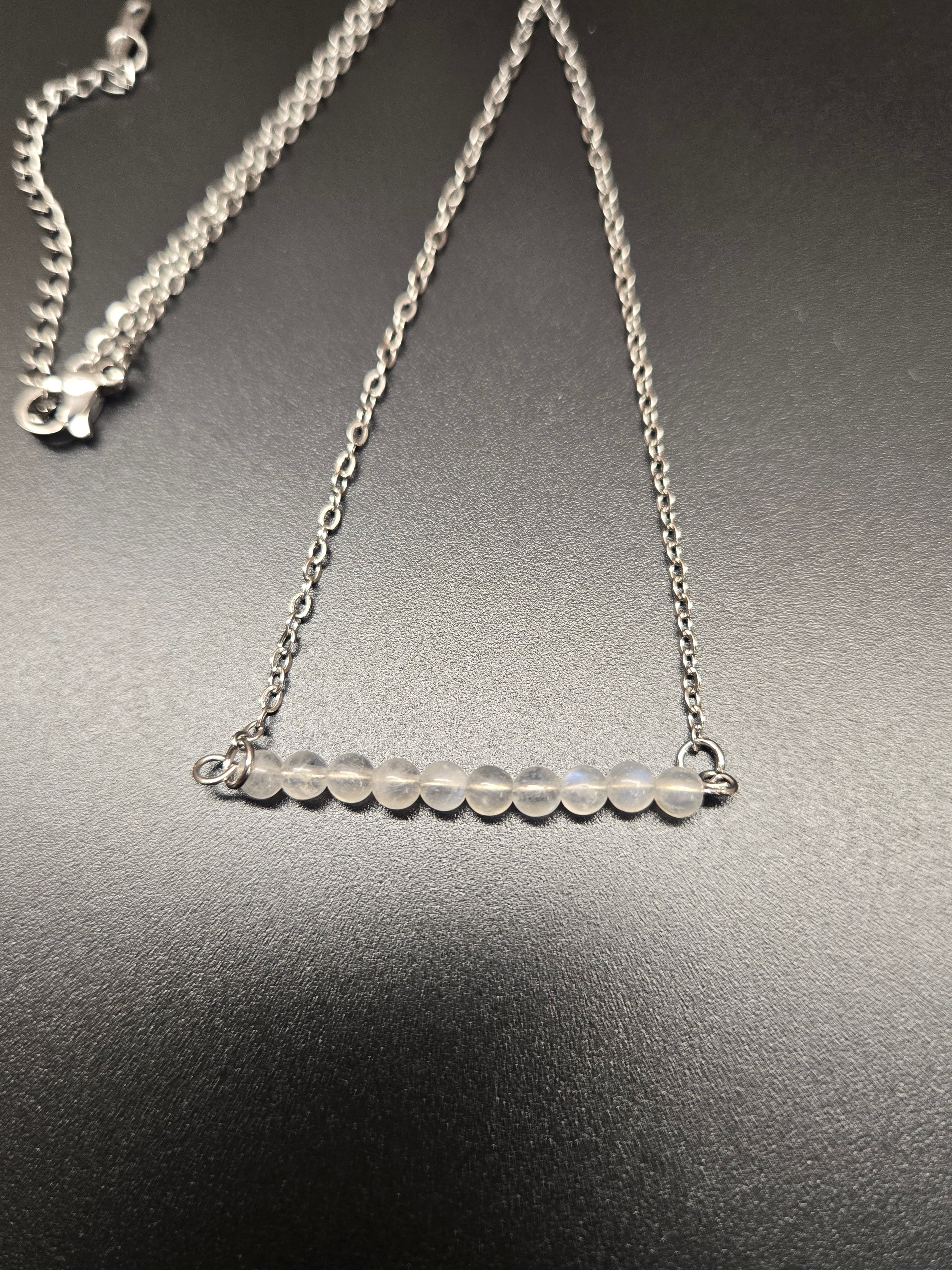 Moonstone Bead Necklace