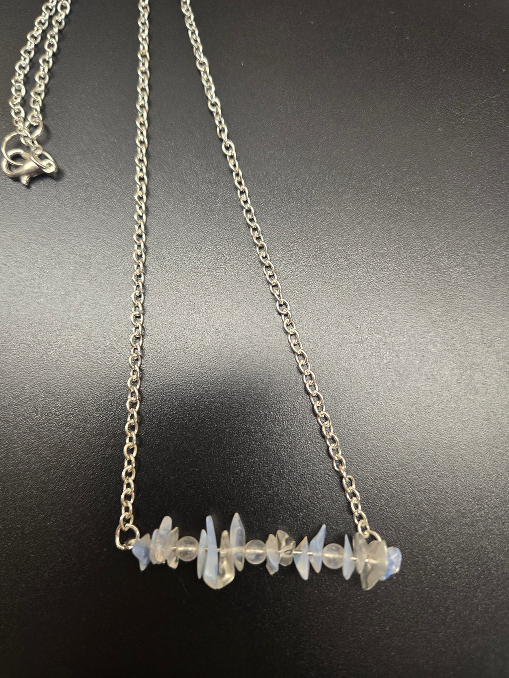 Moonstone & Opalite chip Necklace