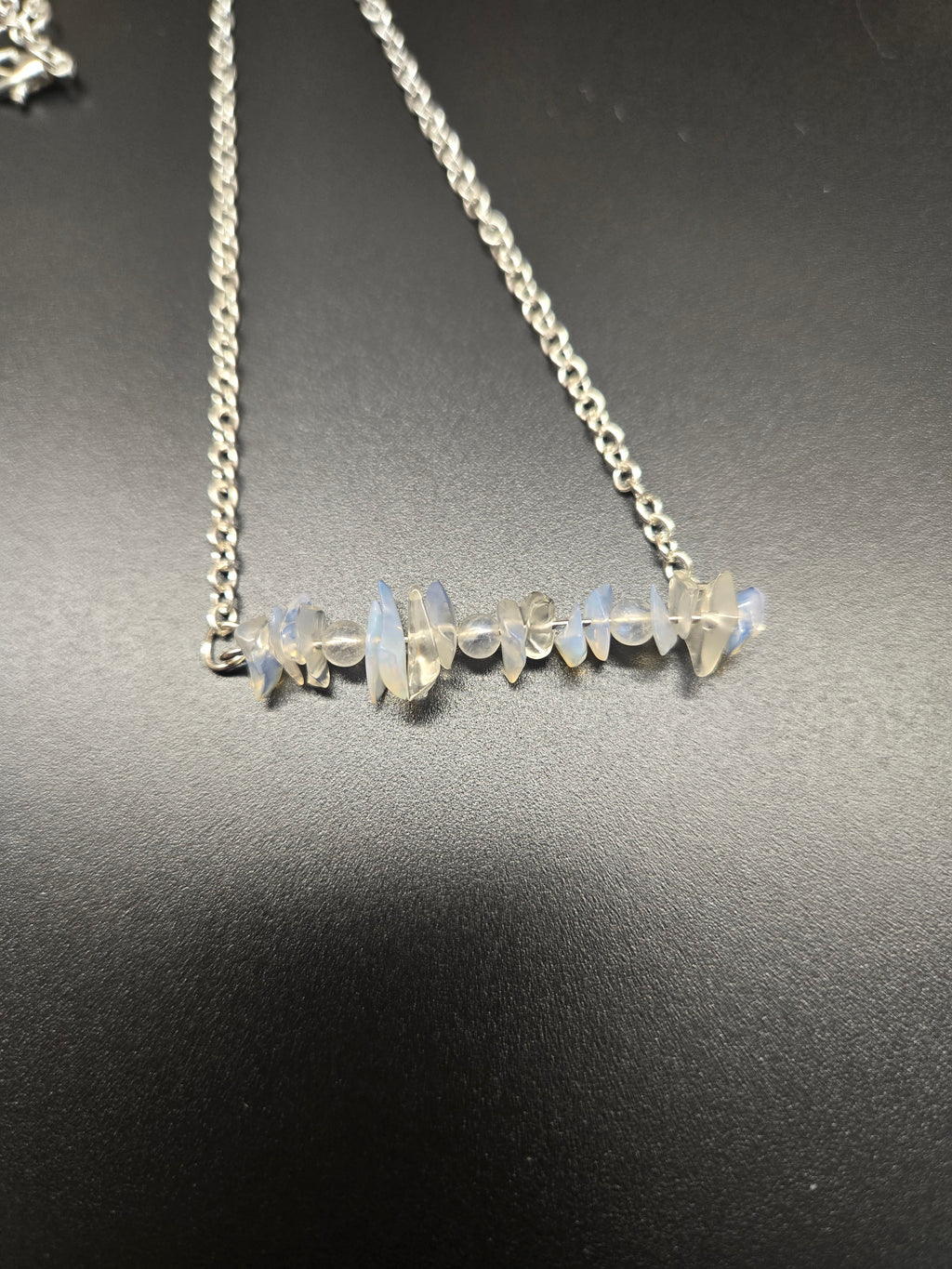 Moonstone & Opalite chip Necklace