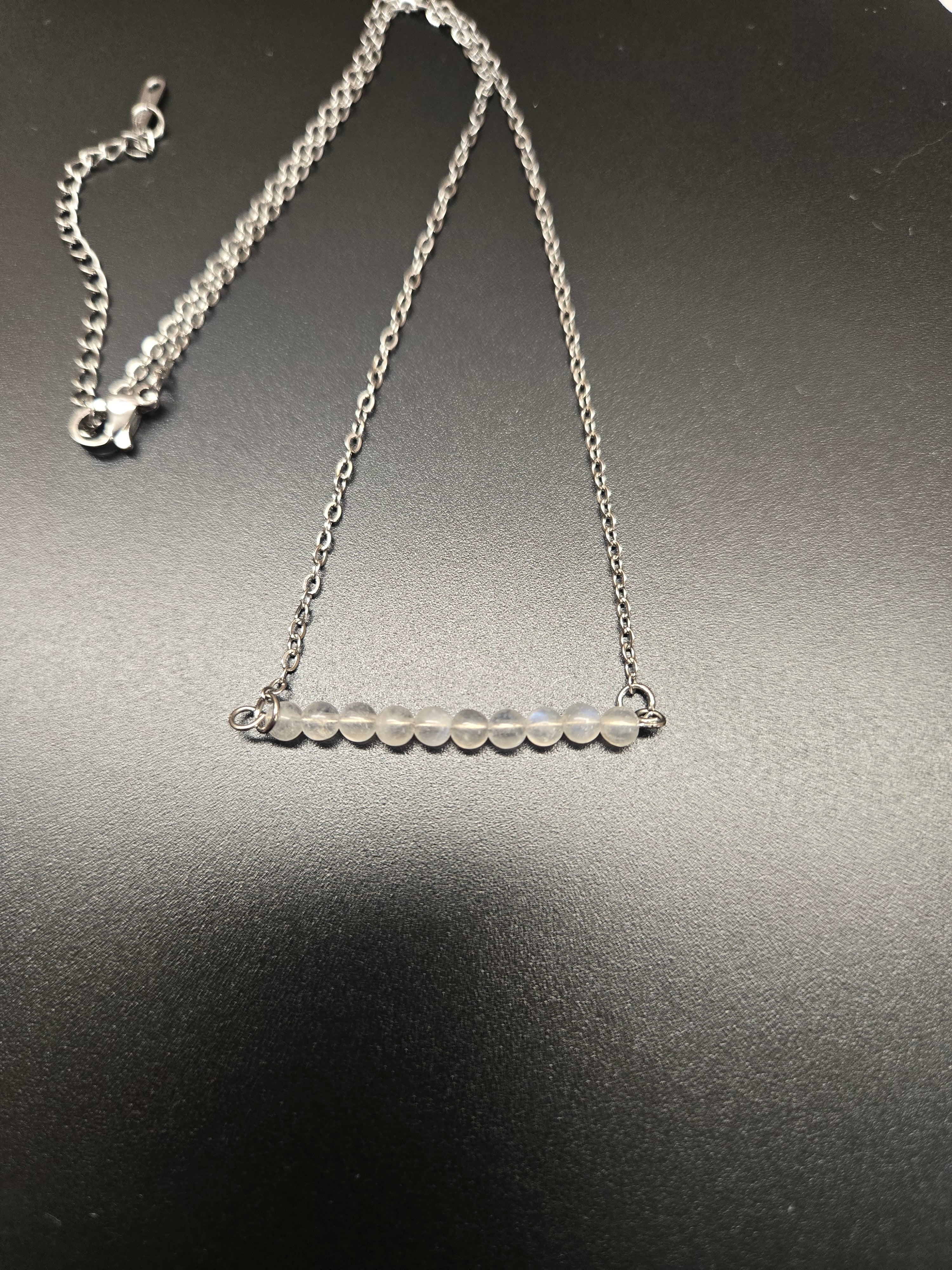 Moonstone Bead Necklace