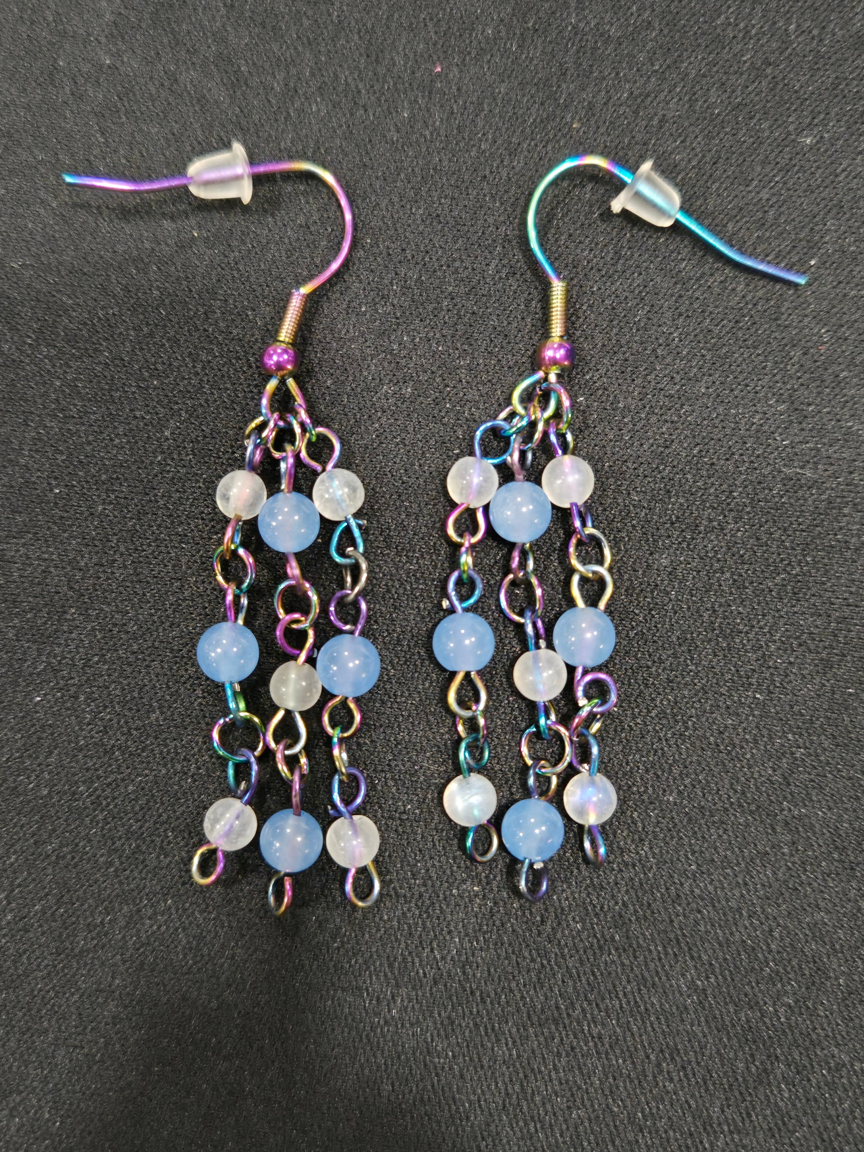 Moonstone & Aquamarine Earrings