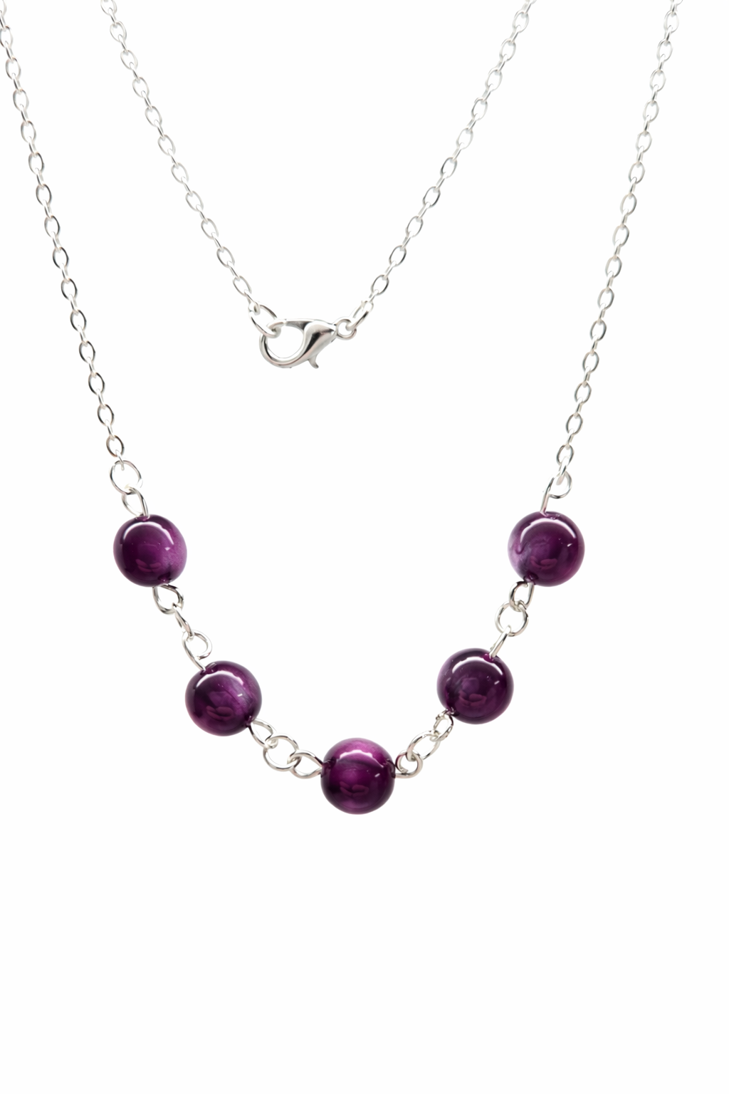Purple Beaded Necklace